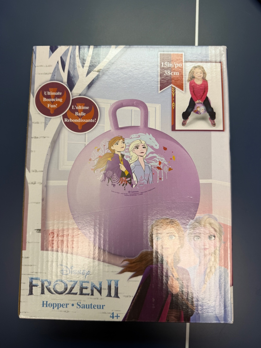 NWT Disney Elsa Frozen II Hopper Exercise Bouncy Ball Handle